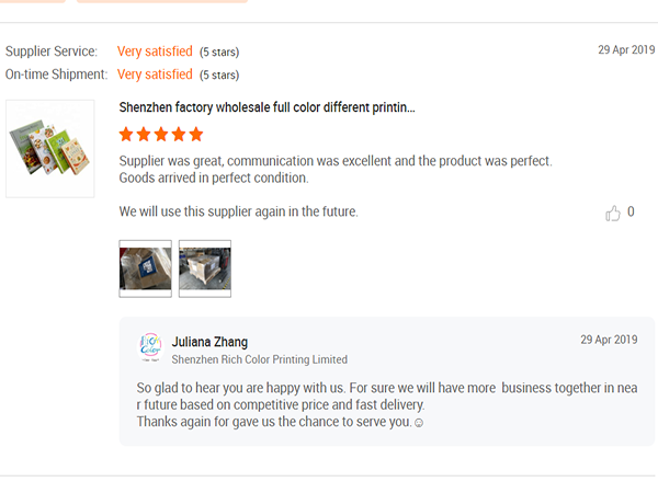 Shane from Australia who printed catalog with us said ~