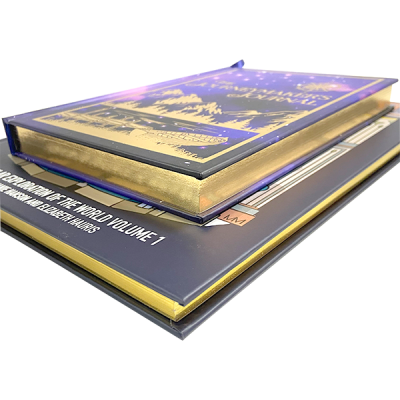 5e TTRPG and RPG book special edition with Gold sprayed edges