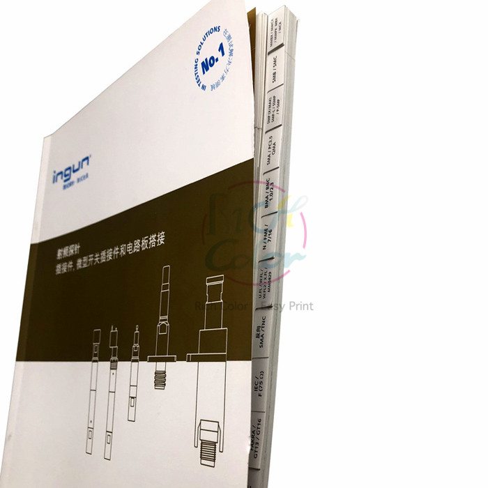 Catalog printing with tabs