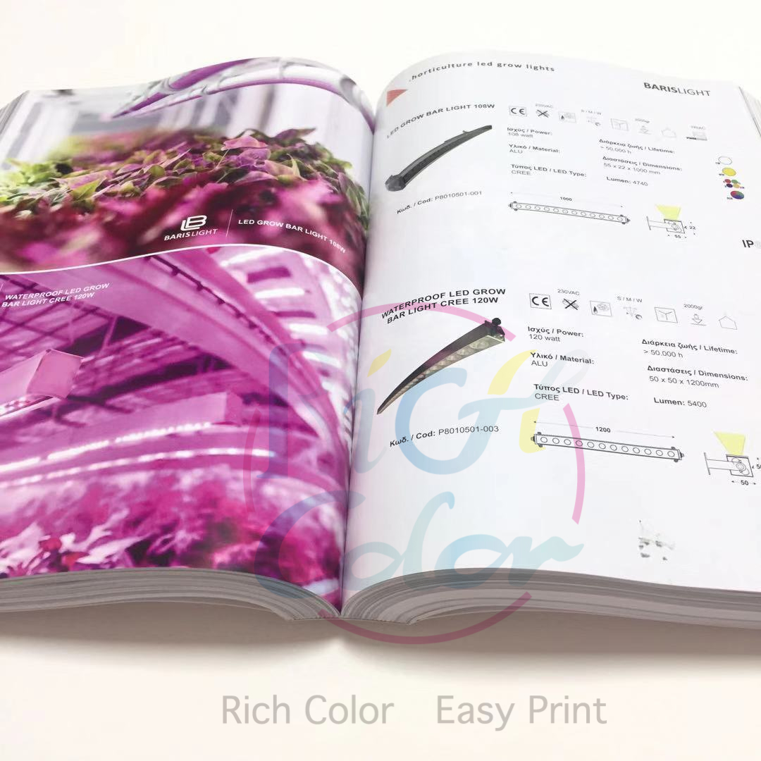 LED light Catalog printing