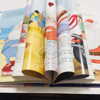 Children book with flocking on foam cover