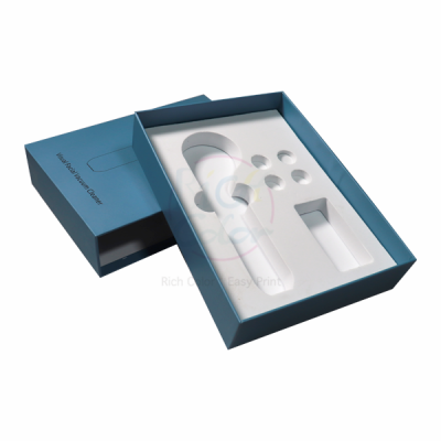 Elegant drawer box printing with foam stand